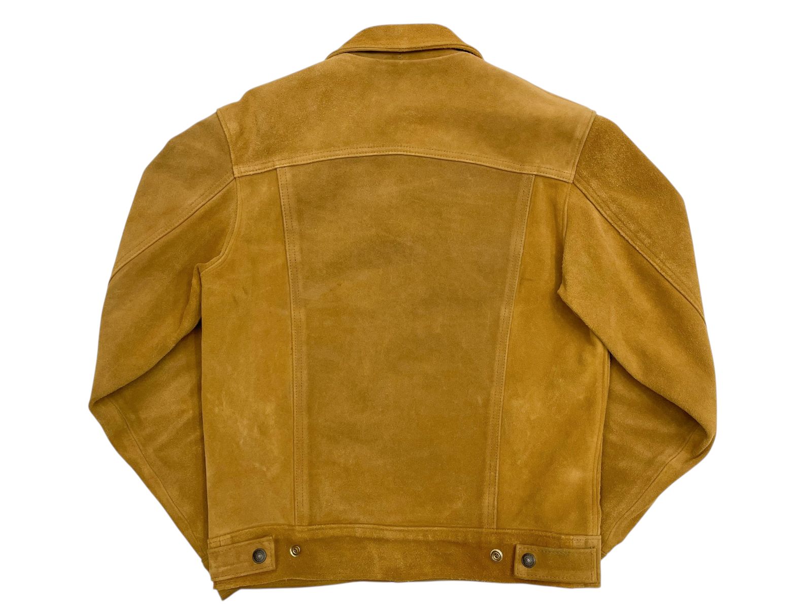 38 B-Y ユナイテッドアローズ 別注 Schott ショット 300US 7450 レザー スエードジャケット マスタード トラッカージャケット