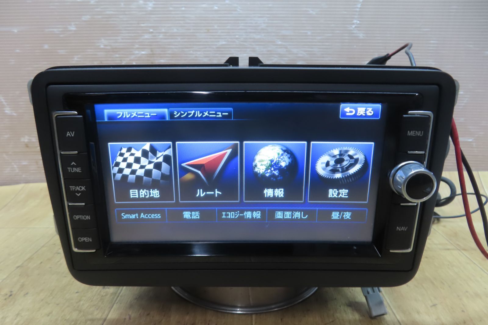 付 F4490 フォルクスワーゲン ゴルフ6 1KCBZ クラリオン製 JOVDC2H01 純正ナビ 地図2016年 フルセグ Bluetooth CD DVD再生OK