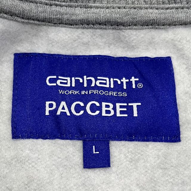 ショップ CARHARTT×PACCBET SCRIPT SWEAT SIZE-L カーハート ショップ CARHARTT×PACCBET SCRIPT SWEAT SIZE-L カーハート