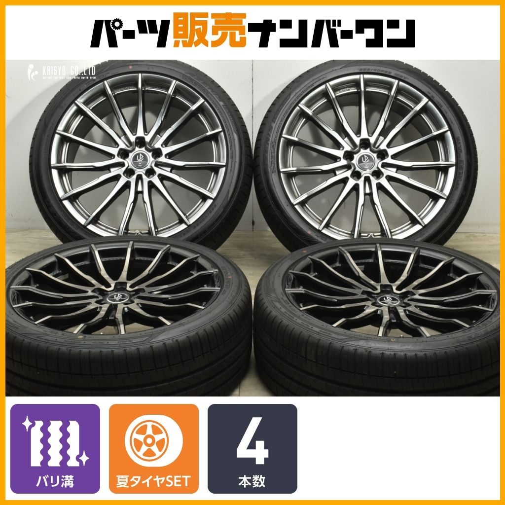 製 バリ溝 WORK FERVORE 22 in 9 J 28 PCD 114 3 ファルケン アゼニス 265 40 R レクサス RX NX ハリアー