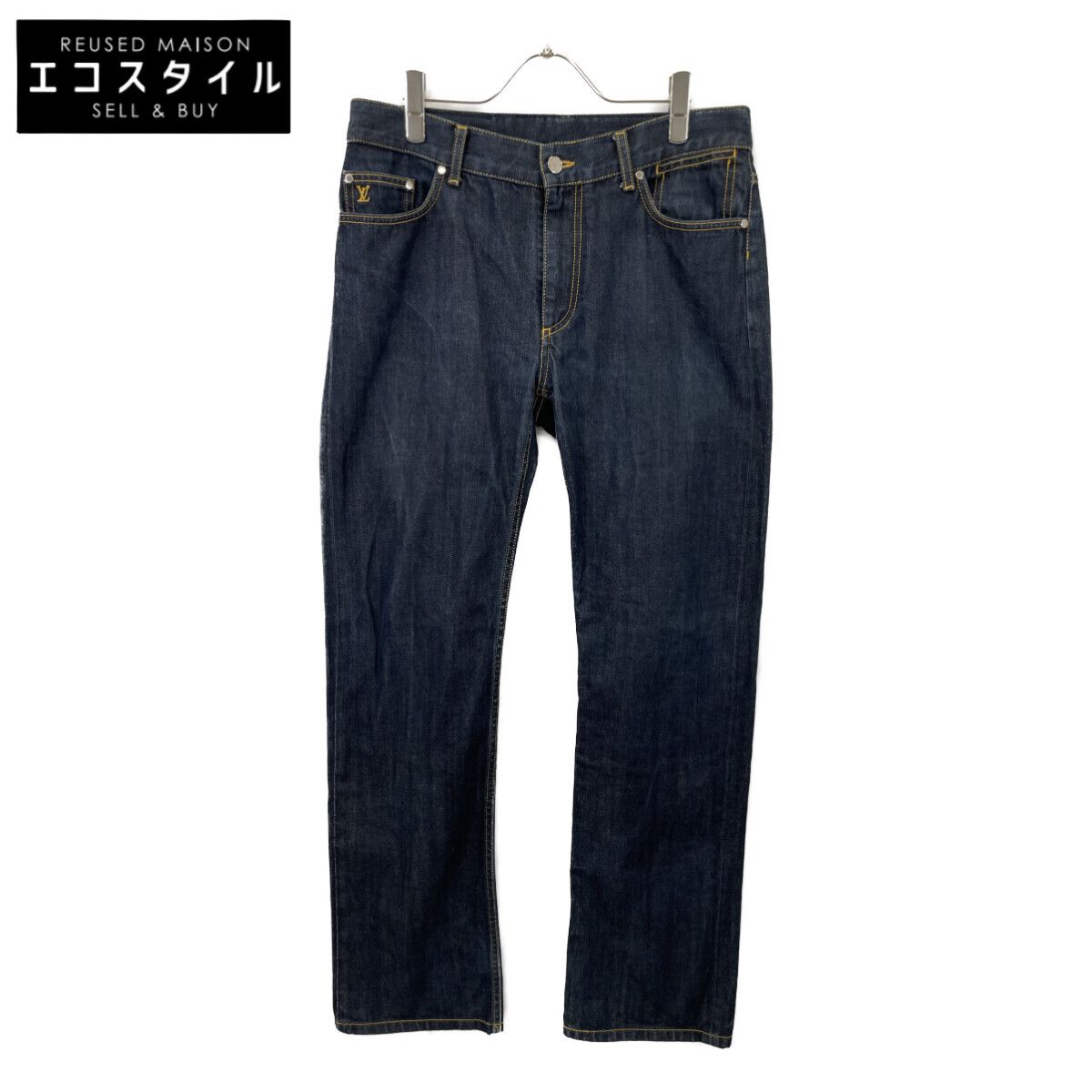 LOUIS VUITTON ルイヴィトン 09年 RM092M MKDP01CQU ステッチデザイン デニムパンツ 42