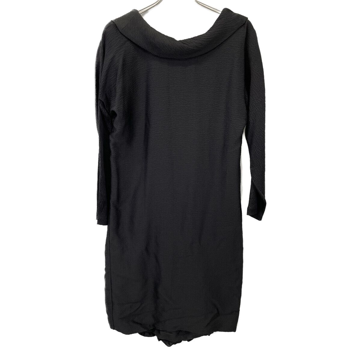 HERMES エルメス ルメール期 07-7313 シルク シアリッカー ロングスリーブオフショルダー 36