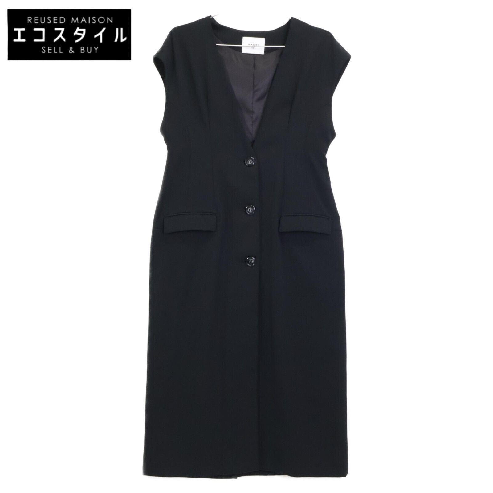 AMERI アメリ 02410540071 ロング ジレ M