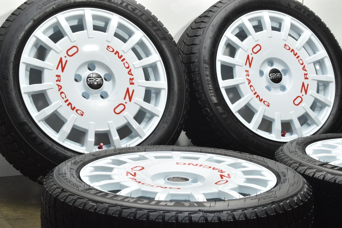 製 OZ ラリーレーシング 19 in 8 5 J 38 PCD 112 ミシュラン X ICE SNOW SUV 235 50 R VW ティグアン アウディ Q 3