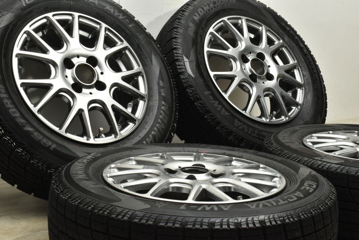 製 バリ溝 ヴェルザンディ 14 in 5 J 38 PCD 100 ナンカン 185 70 R ノート カローラ フィールダー アクシオ ランクス スパシオ