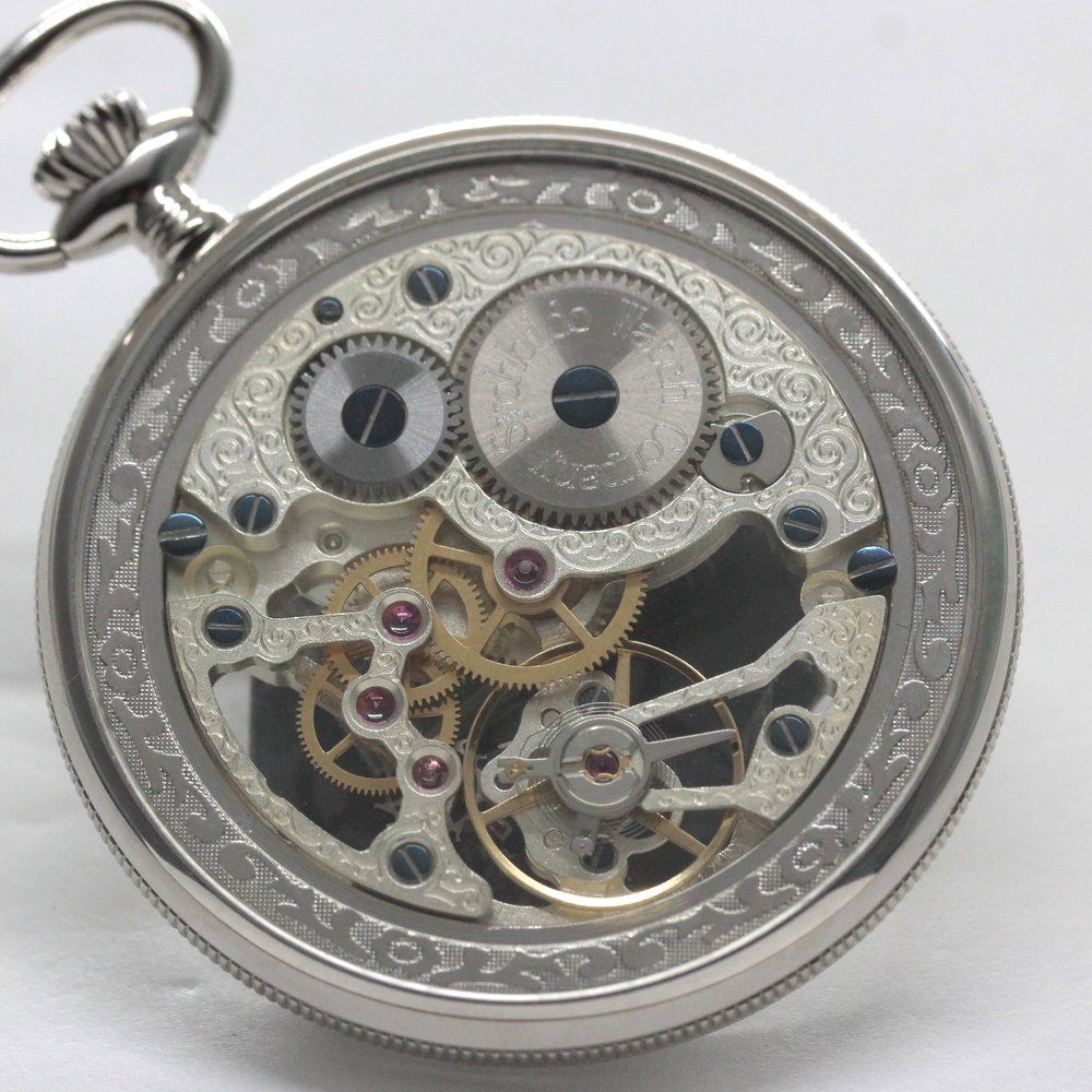 オープンフェイス スイス製手巻き式ムーブメント