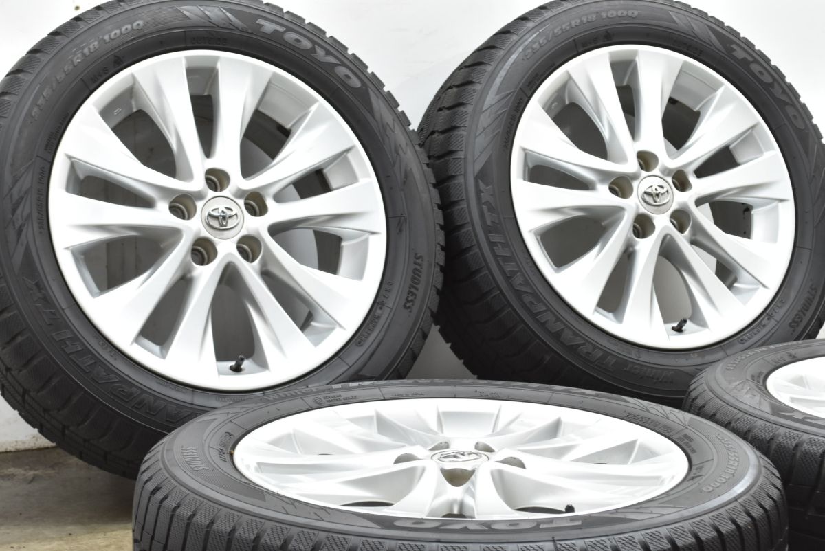 製 バリ溝 トヨタ 20 アルファード ヴェルファイア 18 in 7 5 J 45 PCD 114 3 ウィンタートランパス TX 235 55 R