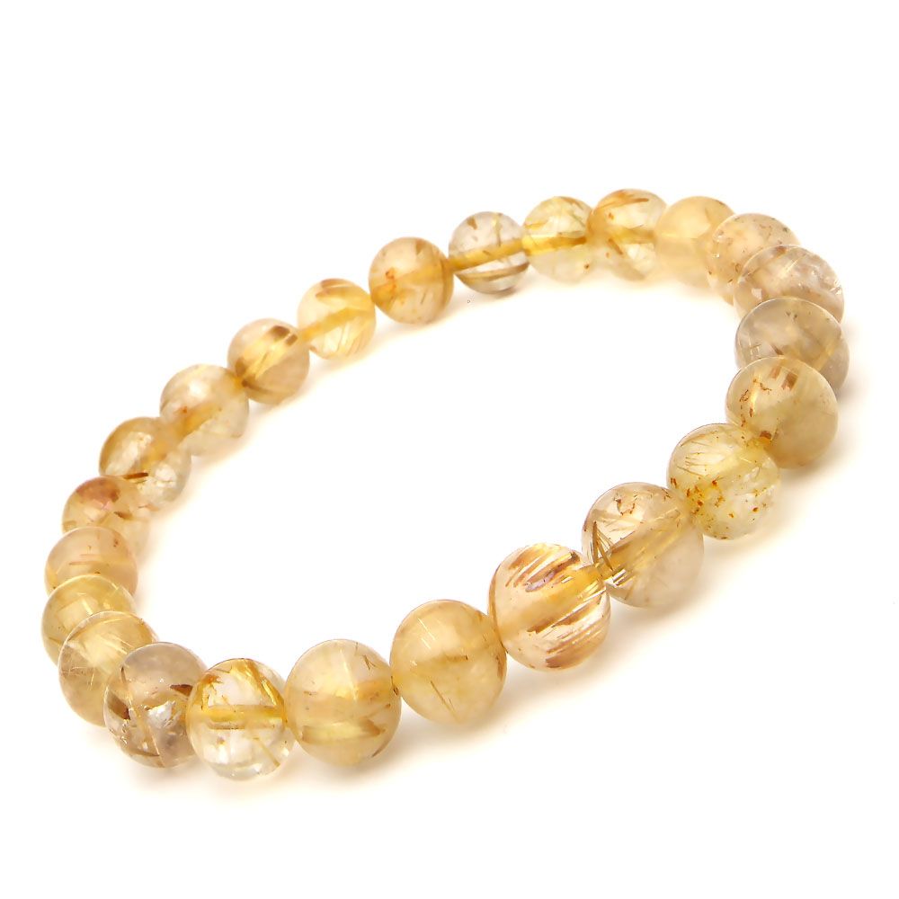 1点もの 現品」 ゴールドルチルクォーツ ルチルクォーツ ブレスレット