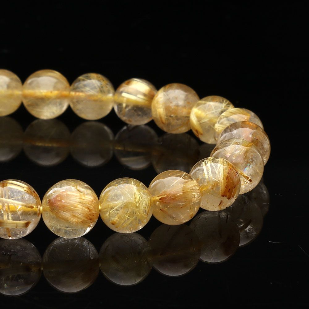 1点もの 現品」 ゴールドルチルクォーツ ルチルクォーツ ブレスレット