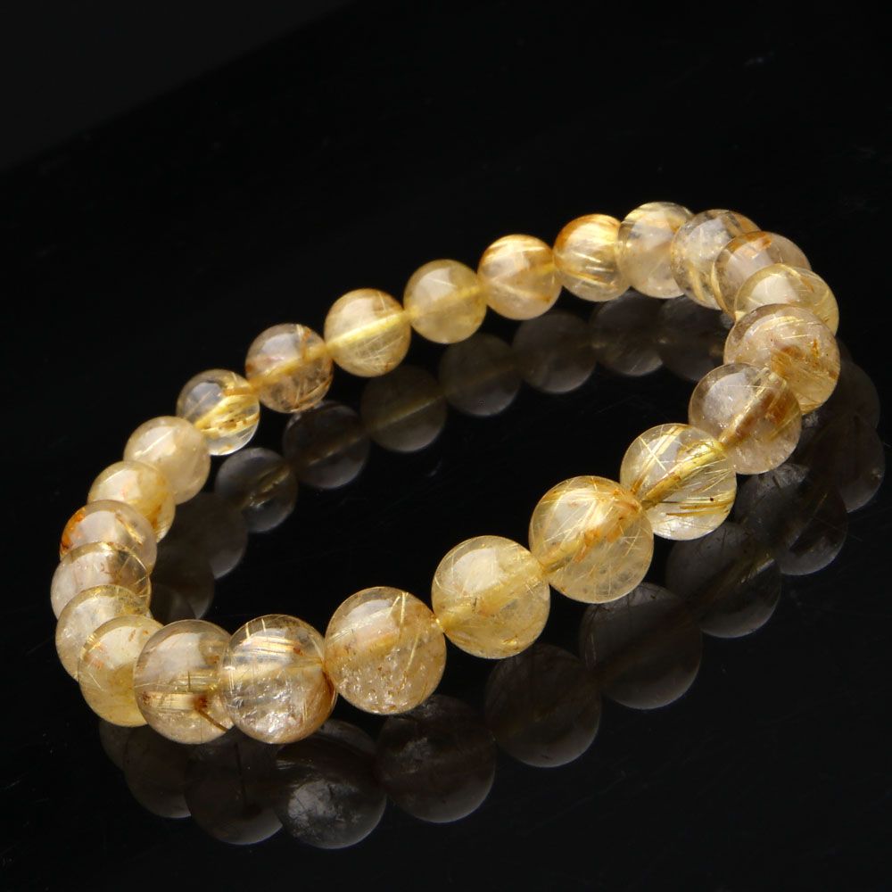 1点もの 現品」 ゴールドルチルクォーツ ルチルクォーツ ブレスレット