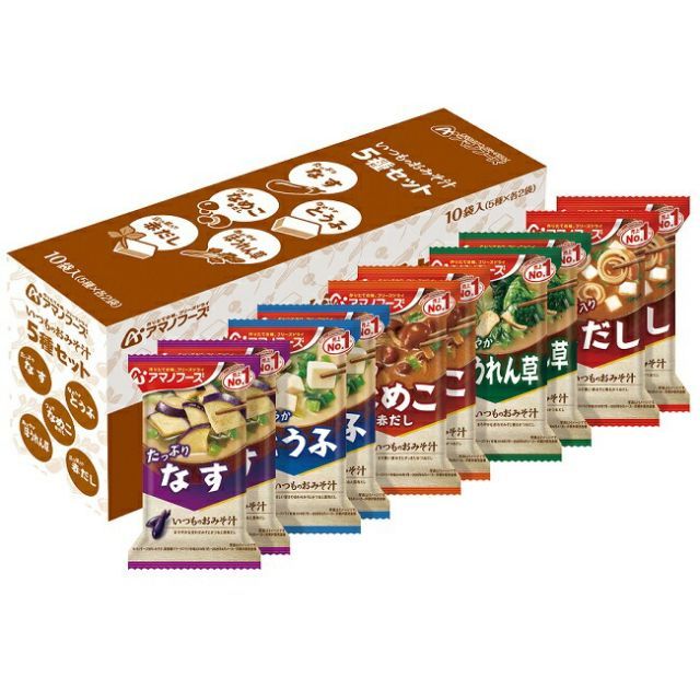 お味噌汁120食 アマノフーズ おみそ汁 5種セット 120食 Amazon