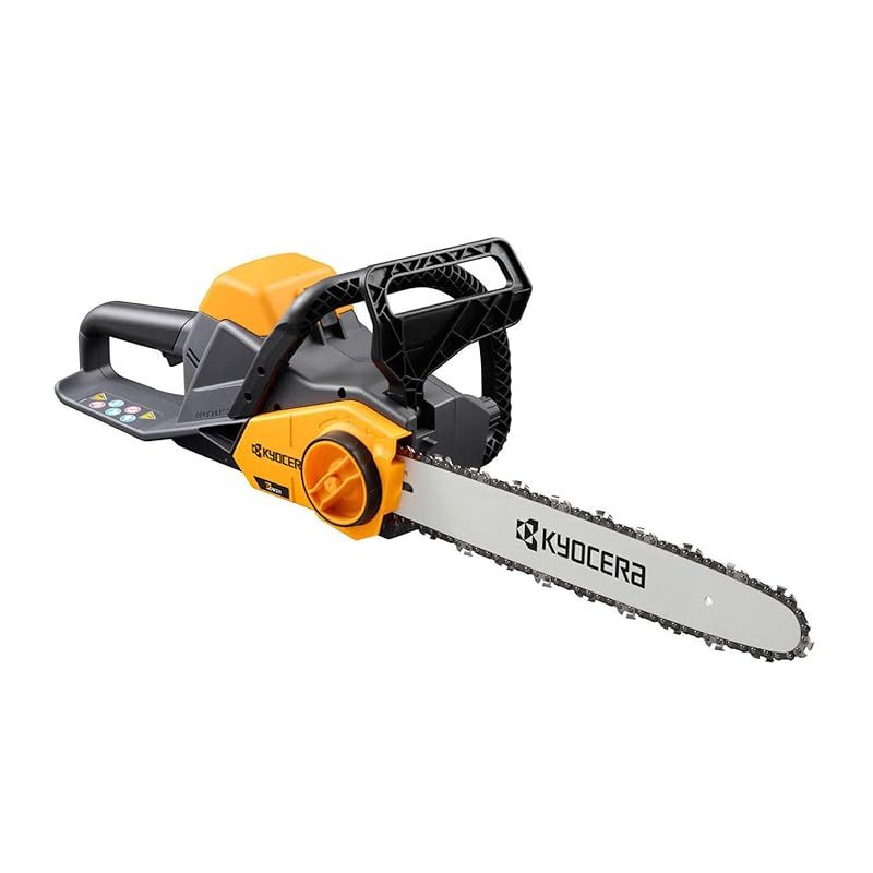 京セラ Kyocera 旧リョービ 充電式チェンソー BCS-1836L5 618751A ブラシレス分割コアモーター搭載のハイパワー 軽量3.7kgでサクッと切断 リチウムイオン18V 有効切断長さ350mm 自給給油 セフティスイッチ 力の入れや 0