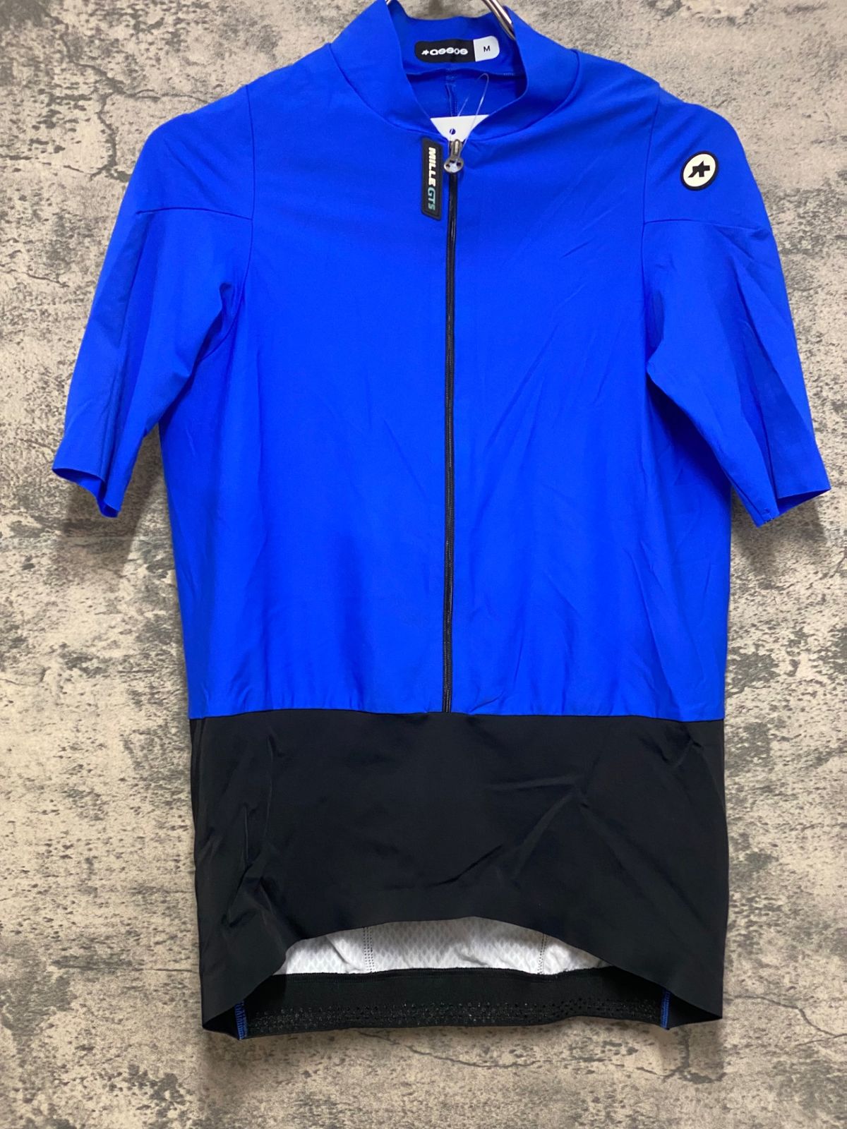 JM773 アソス ASSOS MILLE GTS 半袖 サイクルジャージ 青 黒 M