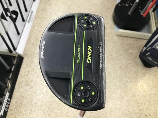 【】 コブラ KING TORINO シングルベンド 34インチ パター PT スチール (フレックスその他) メンズ 男性用 右利き 右用 Cランク ゴルフクラブ