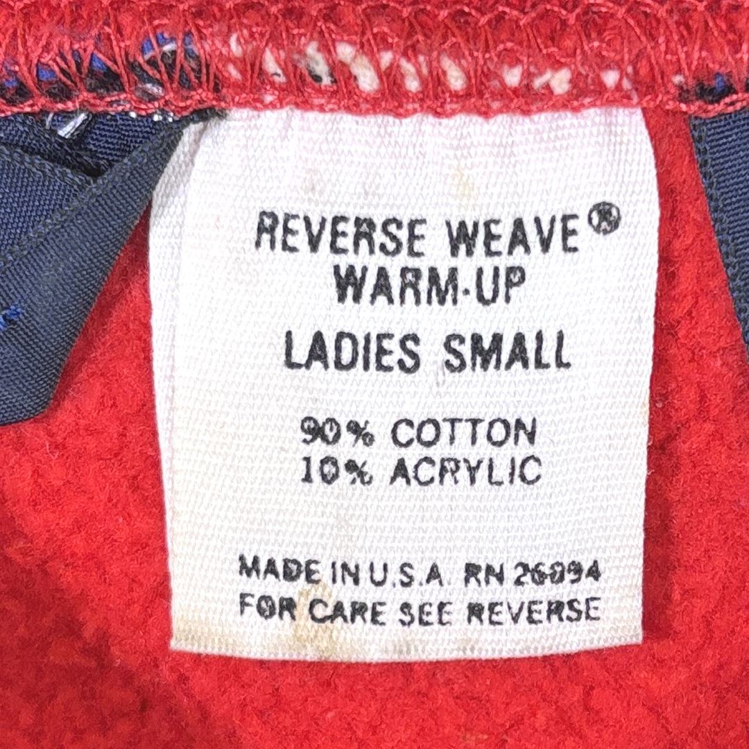  80 s チャンピオン × ランズエンド 目無し ヴィンテージスウェット 無地 レッド レディースS 古着 CF 0984 トレーナー スウェット トップス