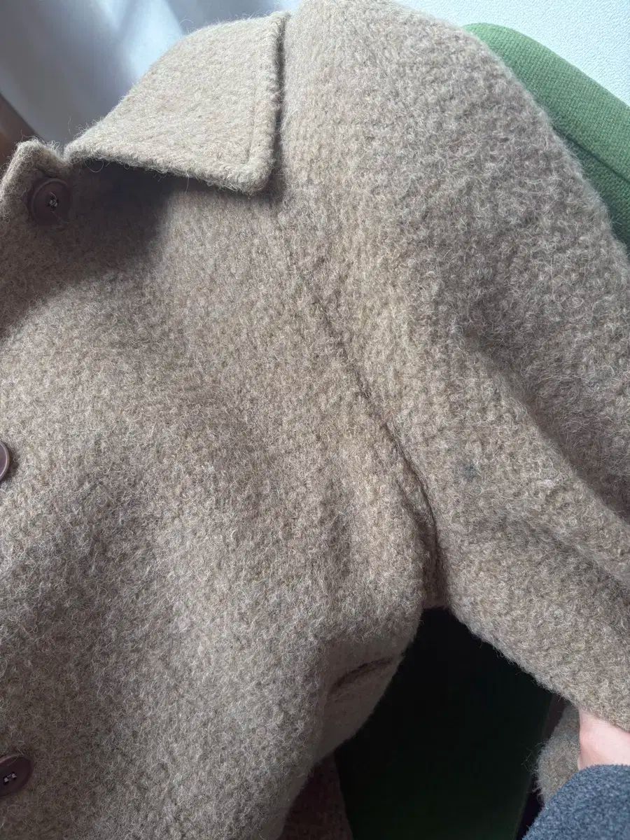 NOMELET 麻ゴー ブークレ ハーフコート ベージュ 01サイズ GULLKHAN_COM