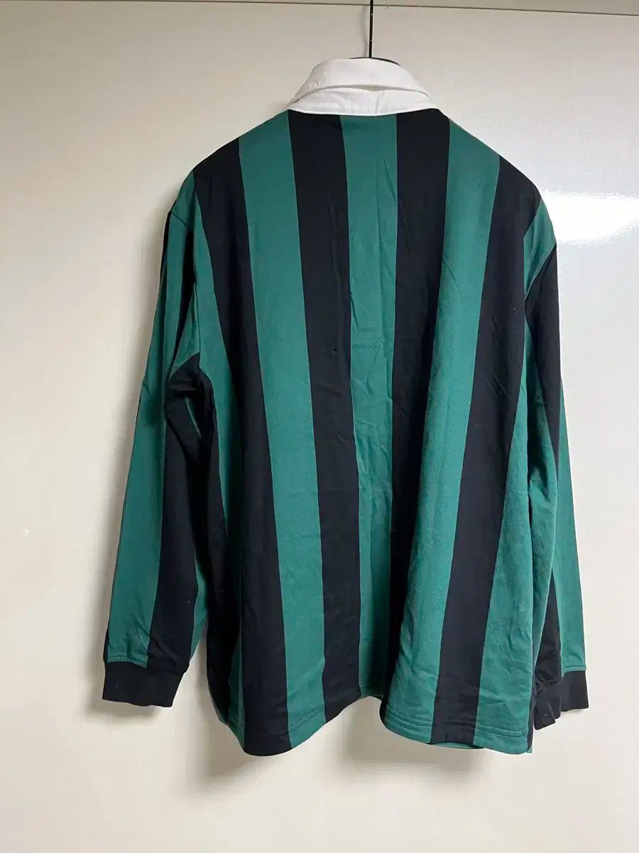 アディダス ゴルフ go to ストライプ コットン シャツ XL