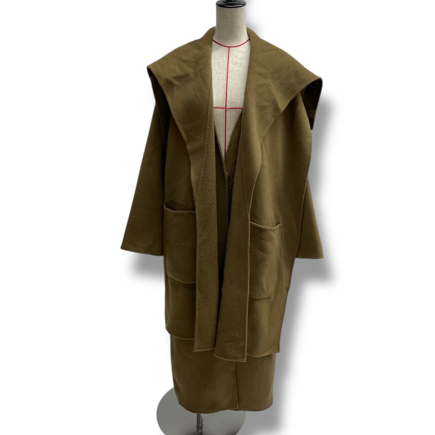 ETRE TOKYO ストール付 ロングコート エトレトーキョー ストール付き