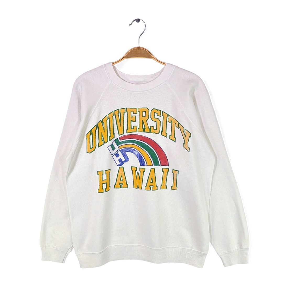 80s ハワイ大学 USA製 ヴィンテージスウェット カレッジ アーチロゴ