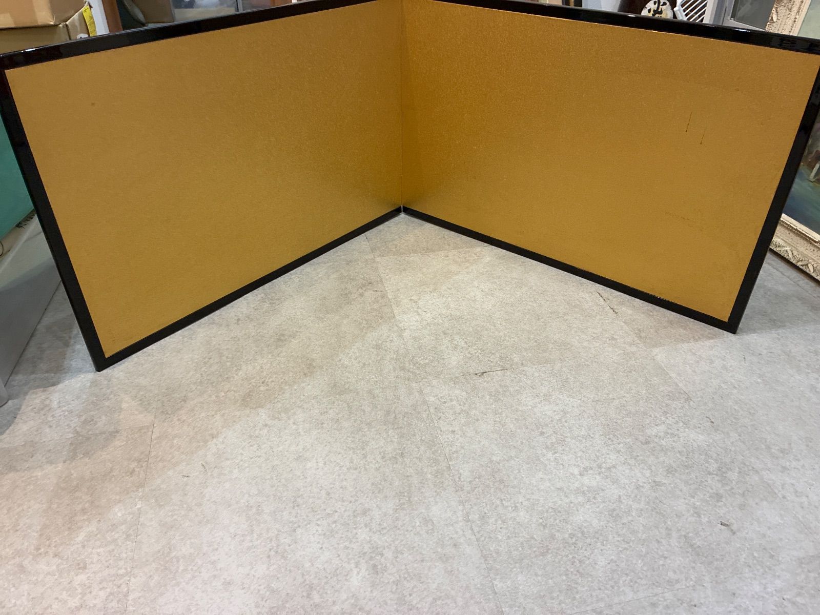 茶道具 風炉先 屏風 金屏風 衝立 二枚折屏風 茶室道具 茶道 間仕切り 結界 和室