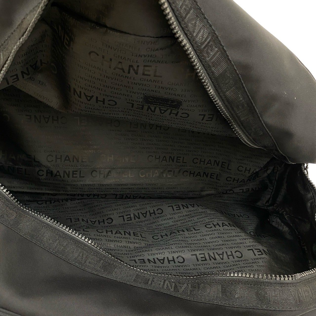 カード シール有 7番台 CHANEL シャネル スポーツライン ココマーク ナイロン ボストンバッグ ハンドバッグ ブラック 2043a DECORATOM_COM_BR