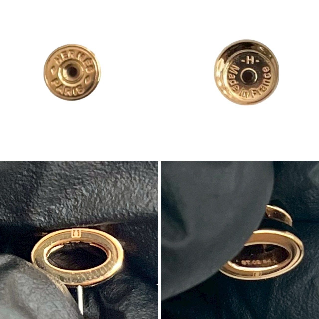 極 美品 箱 袋付き HERMES エルメス ミニ ポップ H ロゴ ピアス