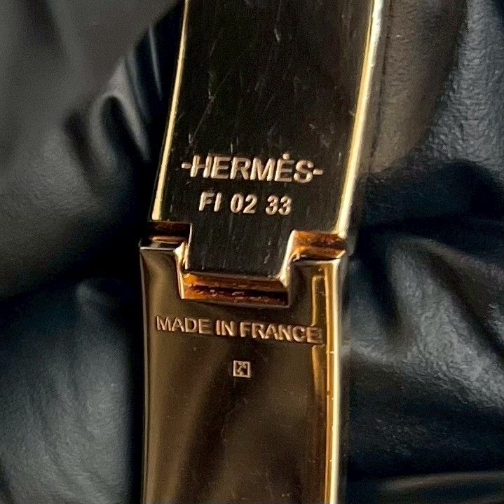 品 HERMES エルメス クリック H ブレスレット バングル レディース ゴールド マルチ 16550