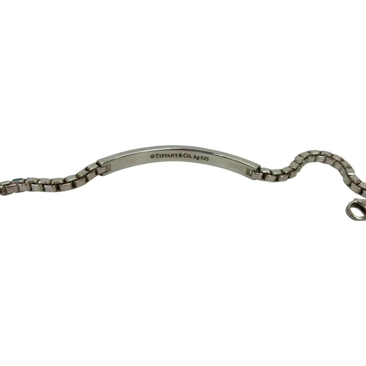 箱 袋付 TIFFANY-Co. ティファニー ベネチアンリンク ロング ID ブレスレット シルバー925 バングル シルバー 16319