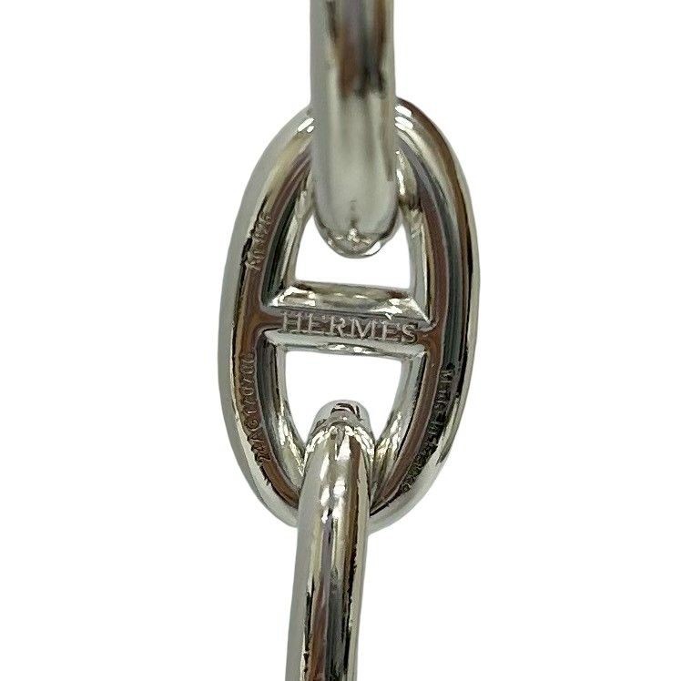 き HERMES エルメス シェーヌダンクル GM 12コマ シルバー925 チェーン ブレスレット バングル シルバー 62925