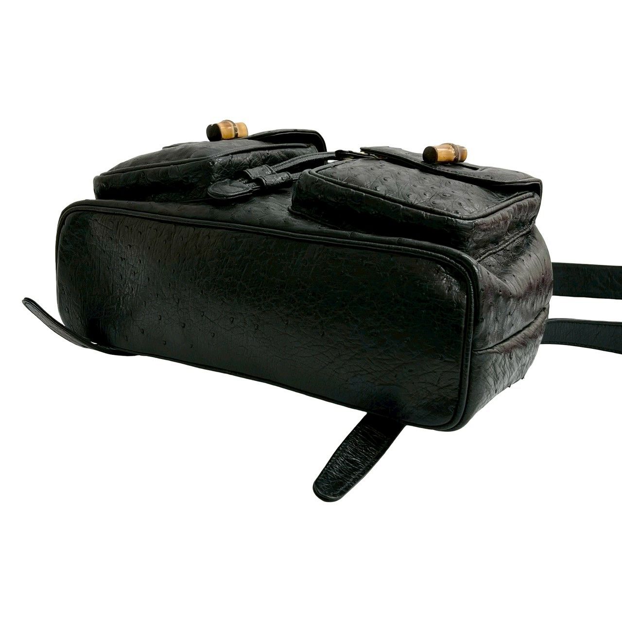 【極美品】GUCCI グッチ リュックサック バックパック バンブー レザー　黒 GUCCI グッチ ソーホー レザー チェーン リュック バックパック