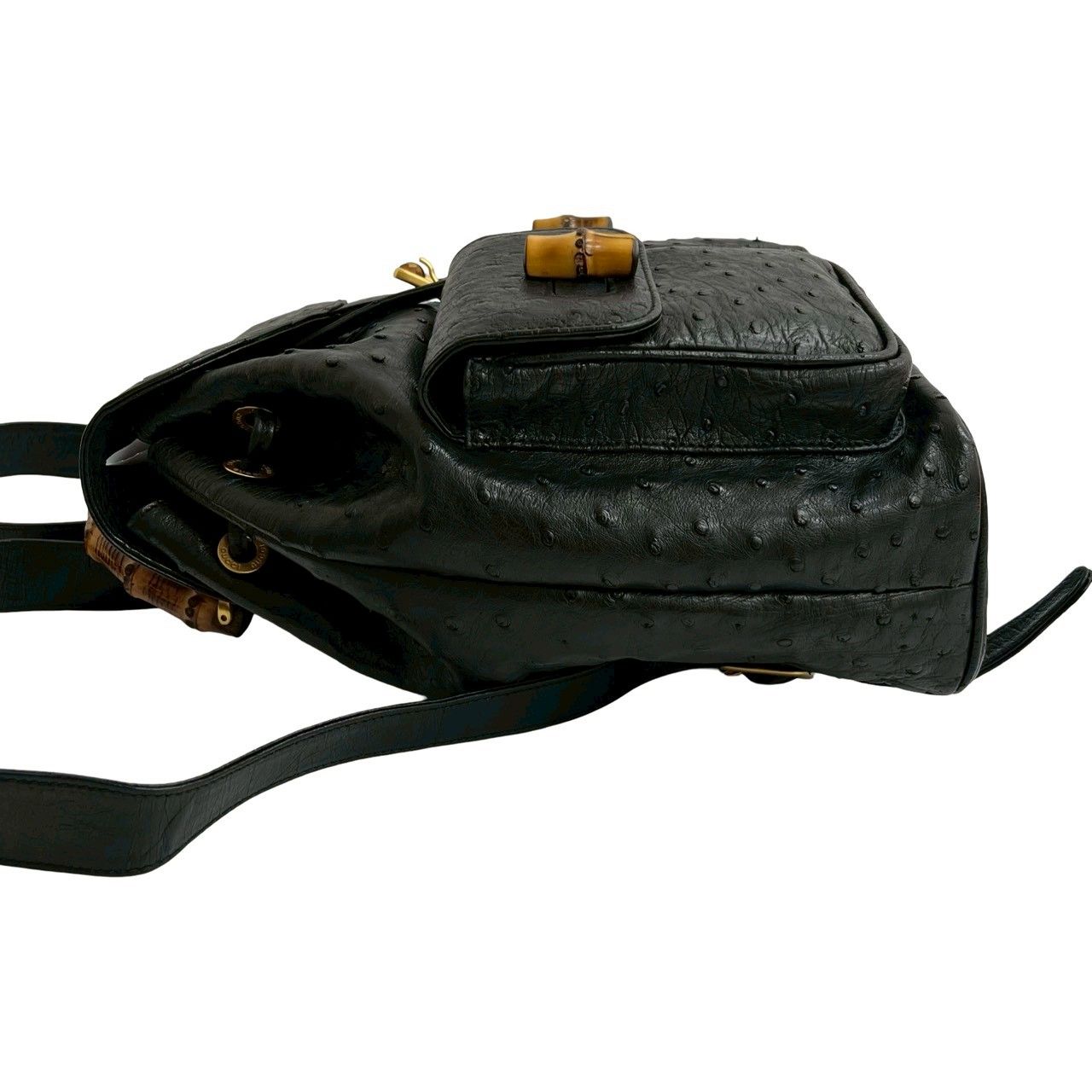 s68【極美品】グッチ　シボ革　レザー　バンブー　タッセルリュックバックパック. s68【極美品】グッチ シボ革 レザー バンブー タッセルリュックバック