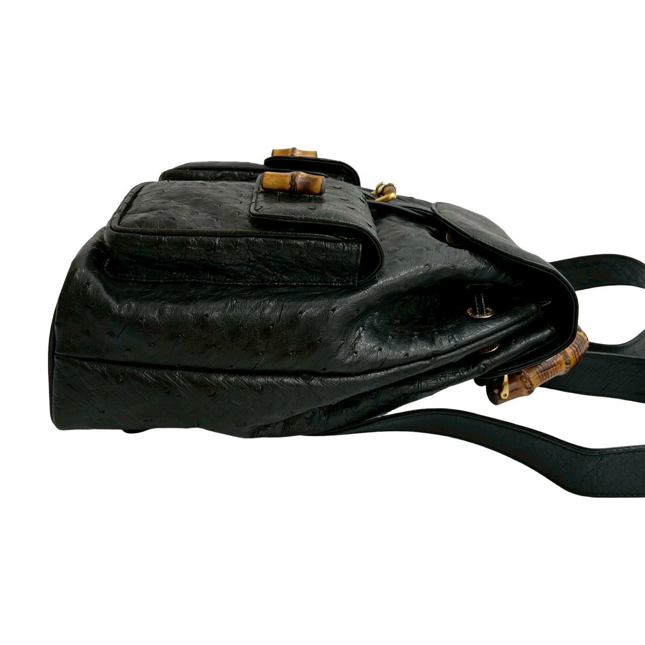 美品✨グッチ オールドグッチ バンブー リュック ブラック レザー ブラック 黒 GUCCI 極 美品 グッチ オールドグッチ ヴィンテージ バンブー レザー
