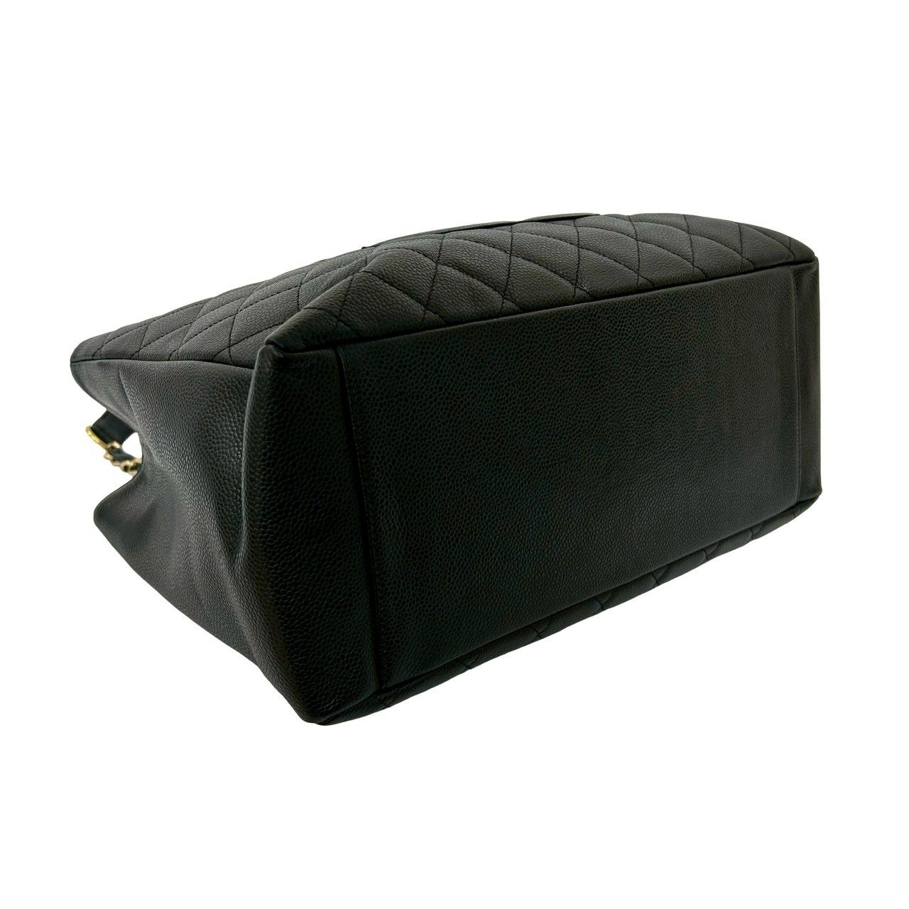 シール有 11番台 CHANEL シャネル マトラッセ ココマーク キャビアスキン レザー 本革 チェーン トートバッグ ブラック 23987 DECORATOM_COM_BR