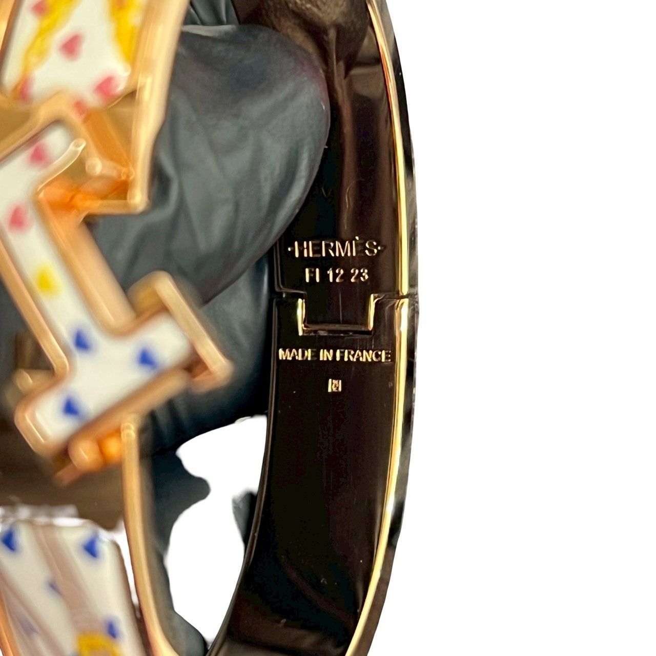 HERMES エルメス クリックH ブリッド ドゥ ガラ ラヴ ハート GP ブレスレット バングル レディース ゴールド 37624