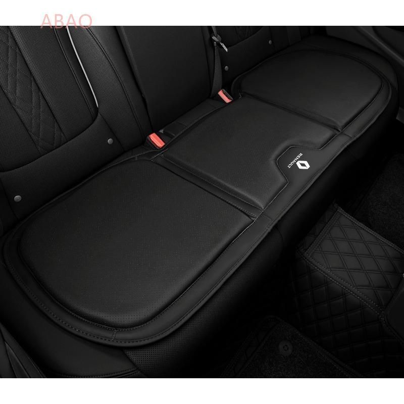 ルノー RENAULT ブラック シートクッション カーシートカバー 座布団2点 車の後席1点 座席クッション 車用シート保護 滑り止め ナッパレザー