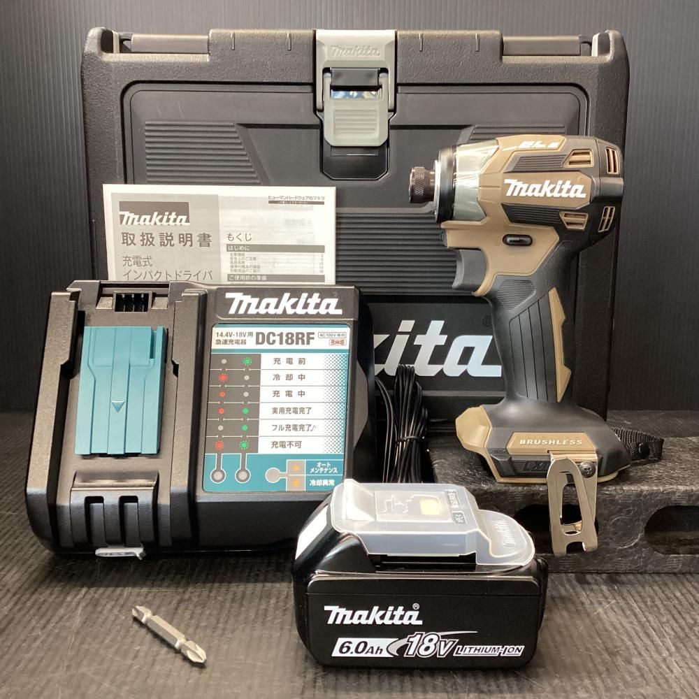 makita マキタ TD173D 18V充電式インパクトドライバ バッテリー＆充電器付 色 ブラウン 203