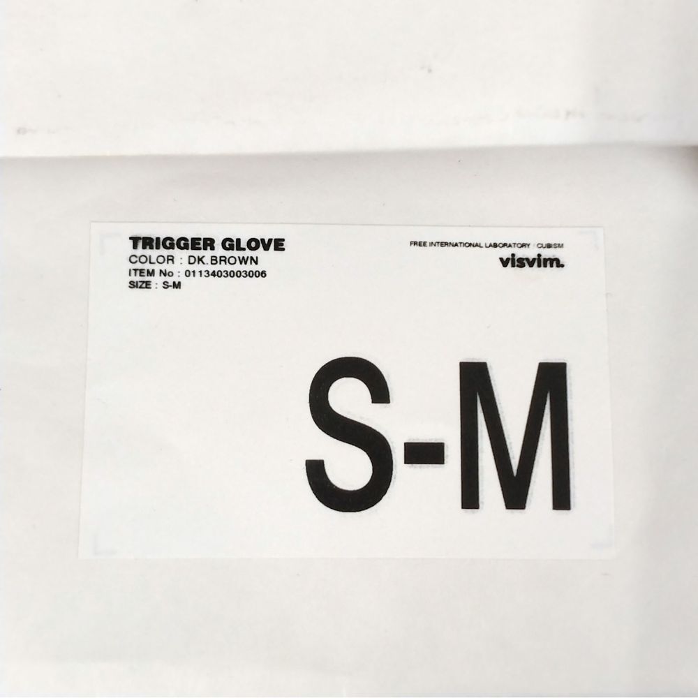 VISVIM ビズビム 品番 0113403003006 TRIGGER GLOVE ウール × スウェード グローブ 手袋 ブラウン サイズSM 正規品 / 52589 VISVIM ビズビム 品番 0113403003006 TRIGGER GLOVE ウール