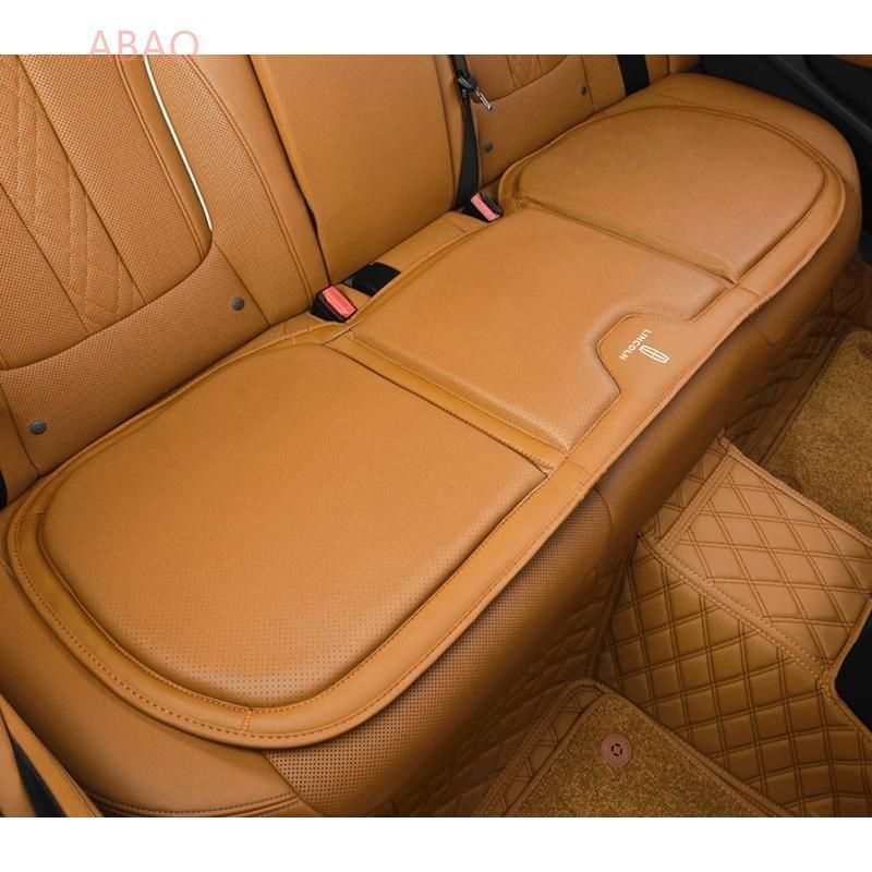 リンカーン コニャック シートクッション カーシートカバー 座布団2点 車の後席1点 座席クッション 車用シート保護 滑り止め ナッパレザー