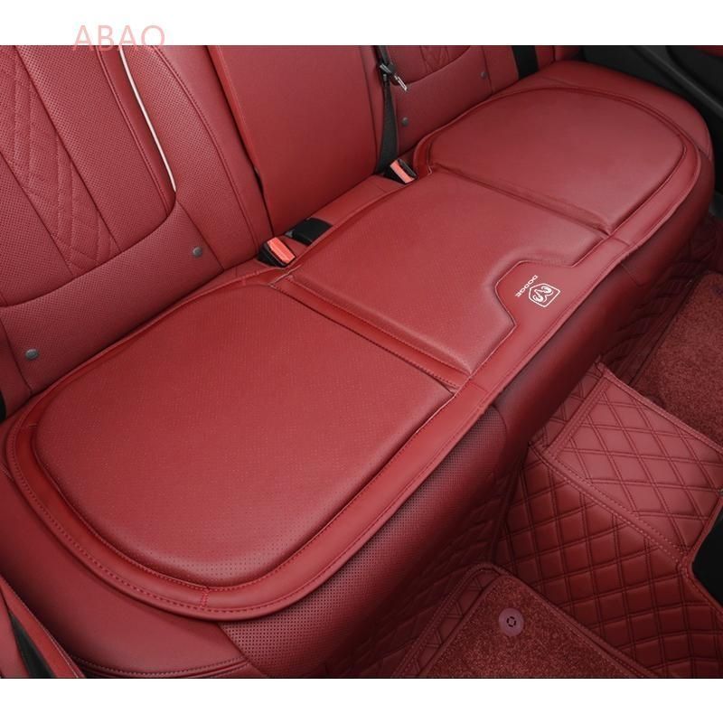 ダッジ DODGE レッド シートクッション カーシートカバー 座布団2点 車の後席1点 座席クッション 車用シート保護 滑り止め ナッパレザー