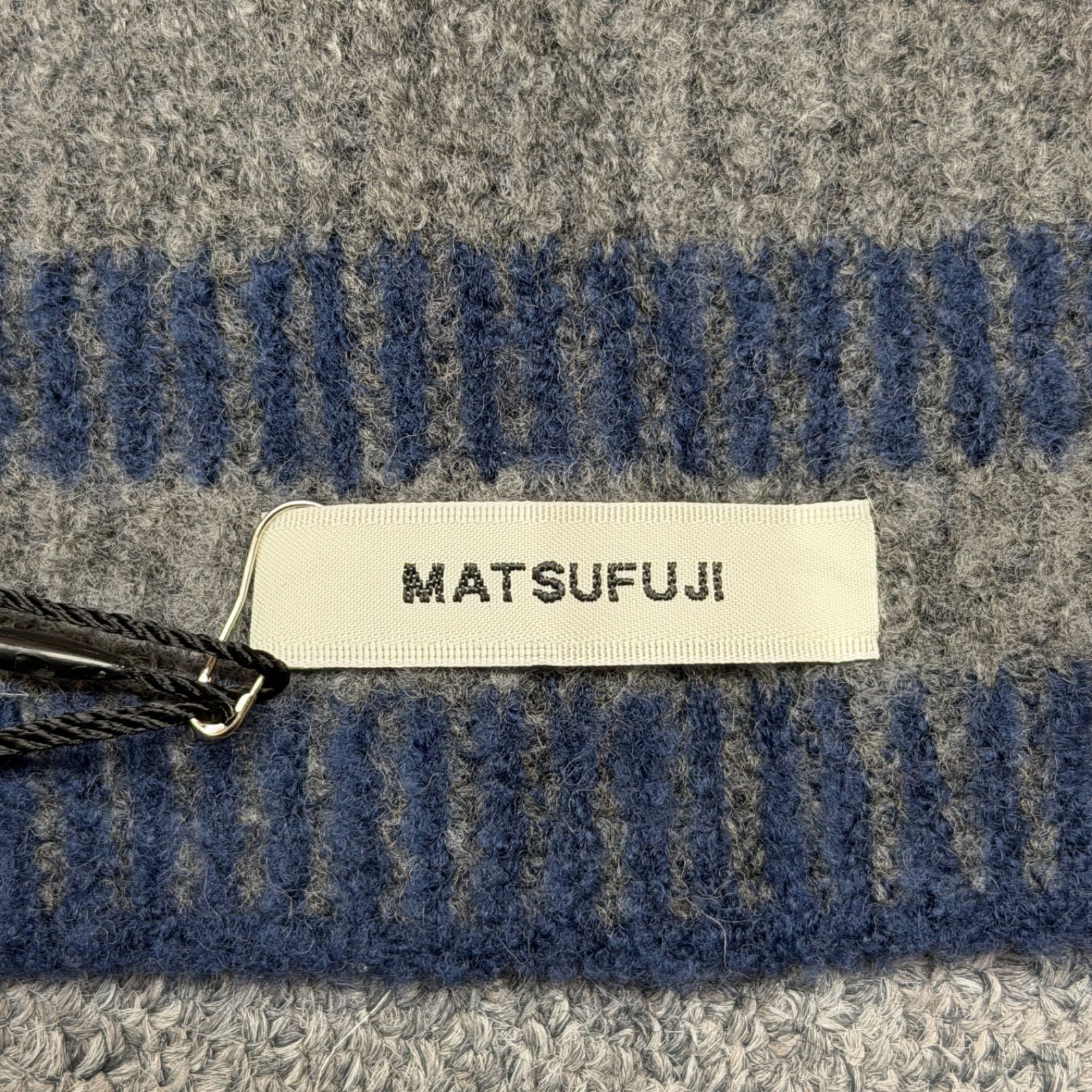 参考上代19800円 未使用品 MATSUFUJI 24AW Border Knit Stole ボーダー