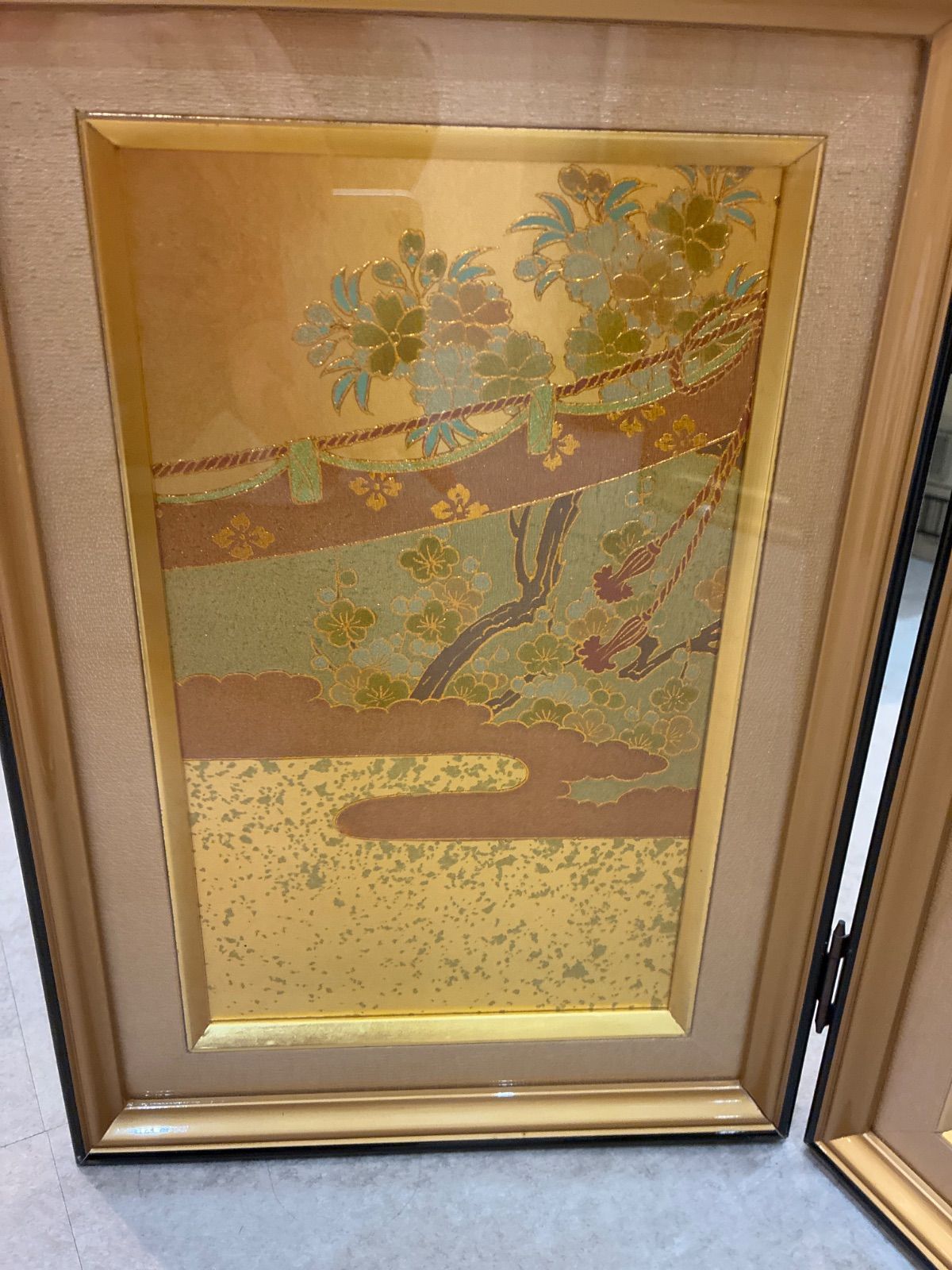 雛人形の屏風 三つ折り式 人形の秀月 雛人形 久月 ひな人形