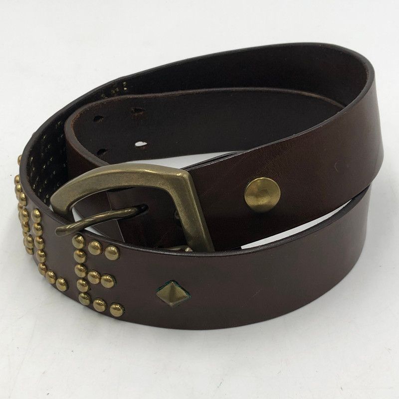 品 Poisonivy s ポイズンアイビー STUDS LEATHER BELT スタッズ レザー ベルト 服飾雑貨 205-251103-yy-11-tei