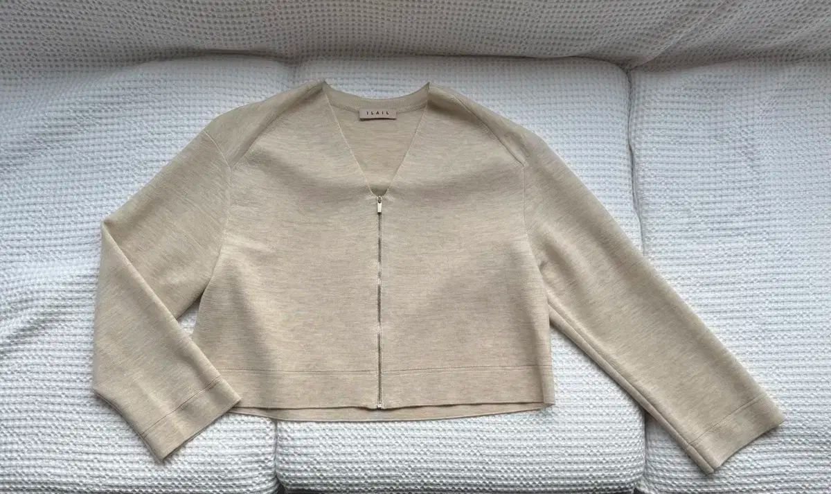ILAIL 일라일 ジッパー カーディガン ベージュ S