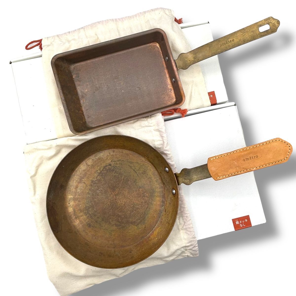 え沖 ameiro アメイロ TAMAGOYAKI 卵焼き 12 FRYPAN フライパン 20 純銅 錫メッキなし 調理器具 MD0S19