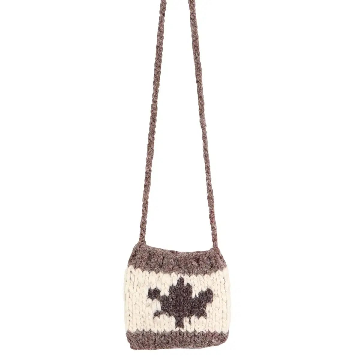 HAND KNIT IN CANADA カウチン クロスバッグ k284 DECORATOM_COM_BR