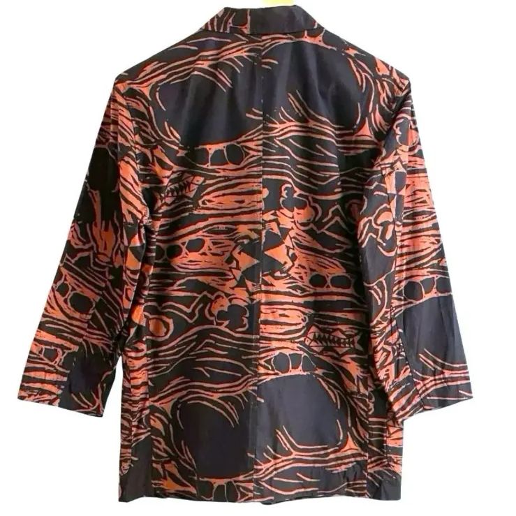 【希少】プランテーション イッセイミヤケ テーラードジャケット 80S 90S ヴィンテージ Plantation プランテーション イッセイミヤケ 総柄