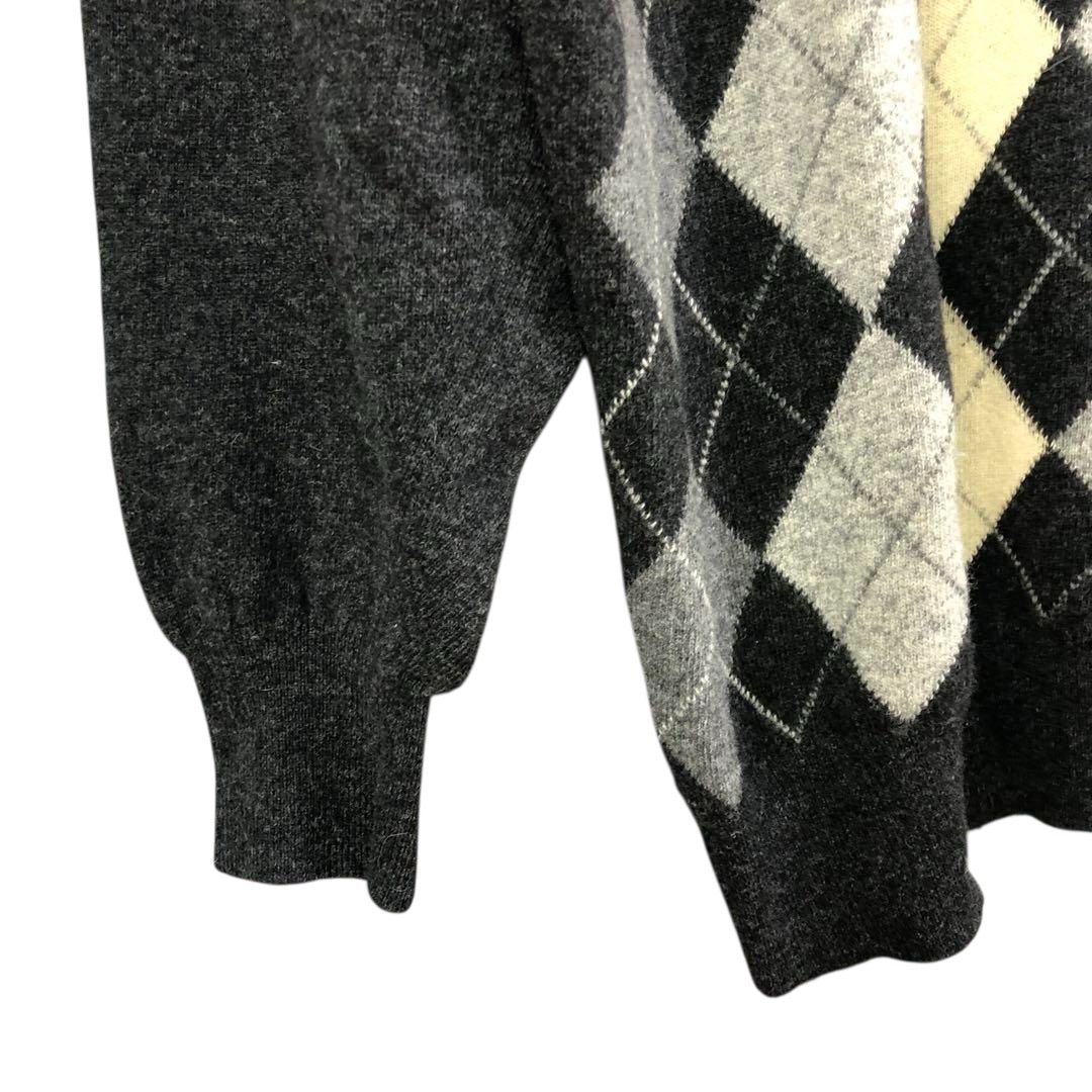 MARGARET HOWELL GEELONG LAMBSWOOL アーガイル タートルネック ニット