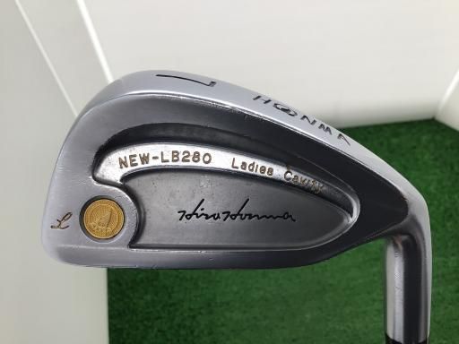 本間ゴルフ LB-280 黒七宝 10 S レディース アイアンセット IR 4 TITANIUM CARBON フレックスその他 女性用 右利き 右用 Cランク ゴルフクラブ