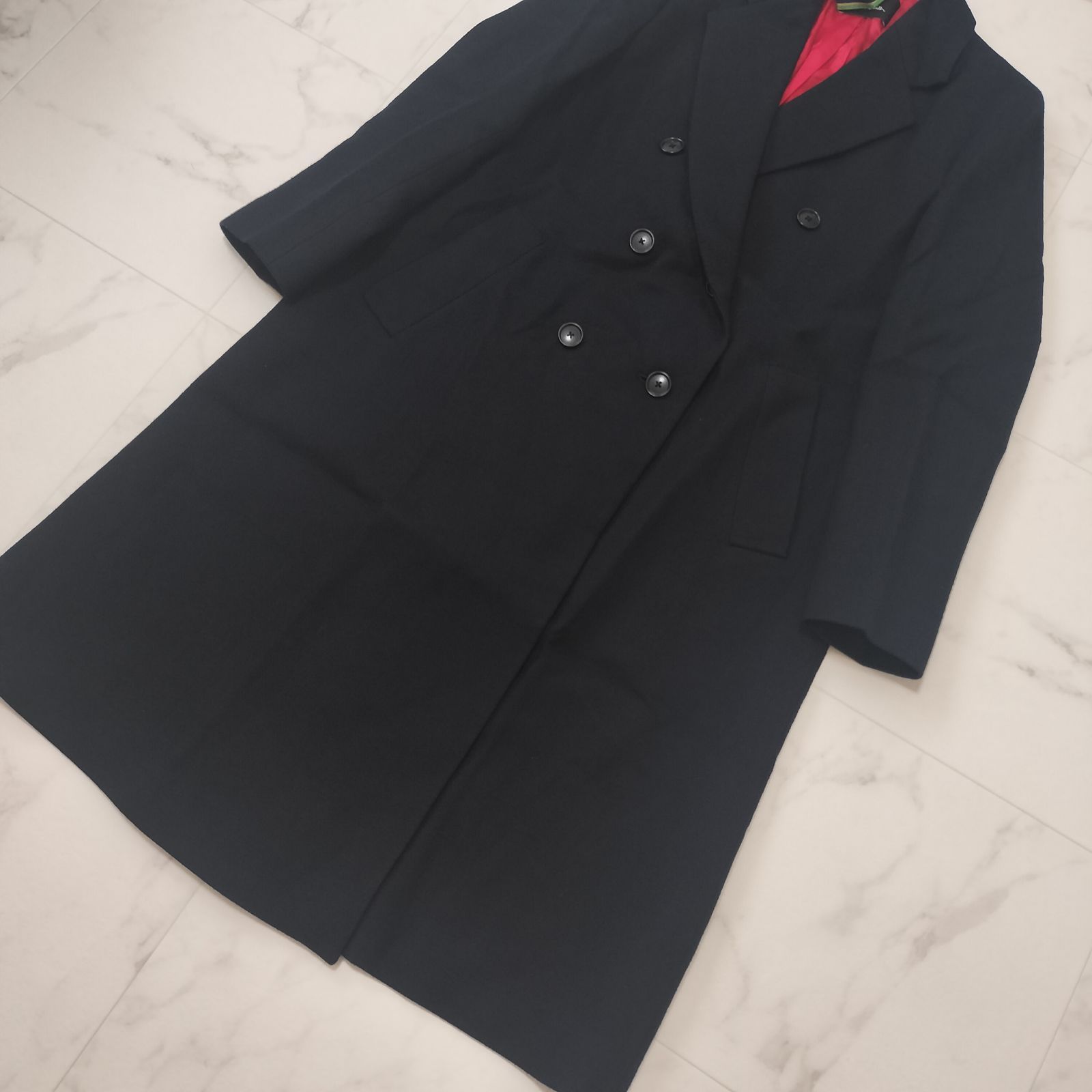 ◆タグ付き未使用❮ポールスミス❯ウールガルゼPコート/64900円のお品/23区 PS Paul Smith ポールスミス ウールカルゼ ダブル ロングコート 40 L