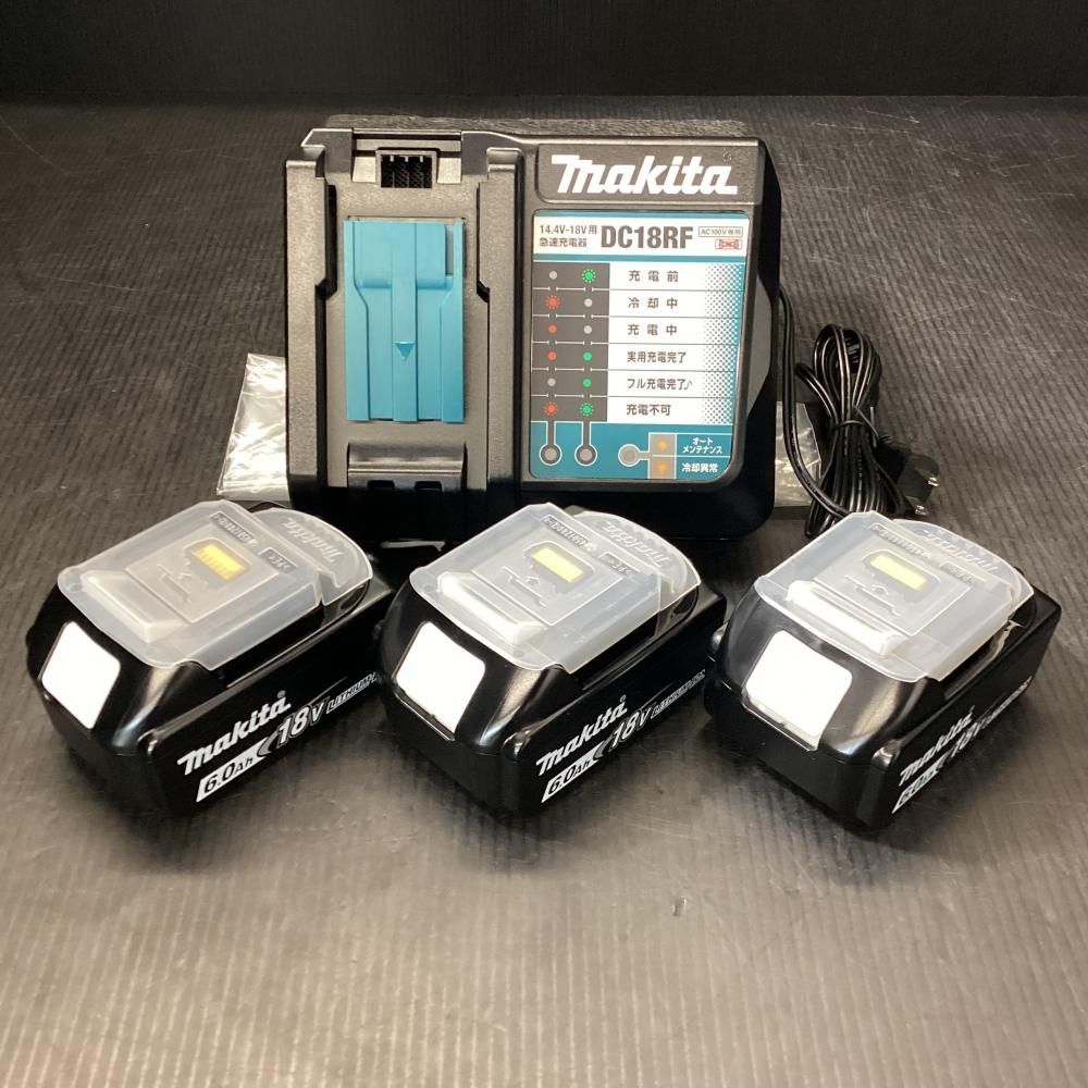 純正品 makita マキタ BL1860Bx3 DC18RF バッテリー＆充電器セット 203